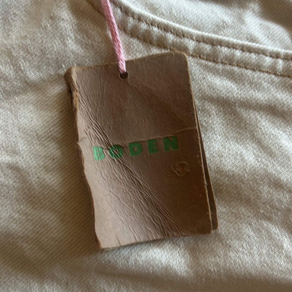 Boden Cream Wide-Leg Jeans - Picture 2 of 5